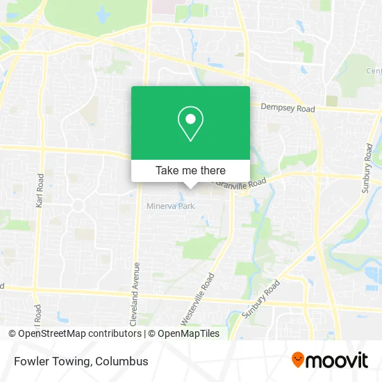 Fowler Towing map