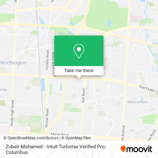 Mapa de Zubeir Mohamed - Intuit Turbotax Verified Pro