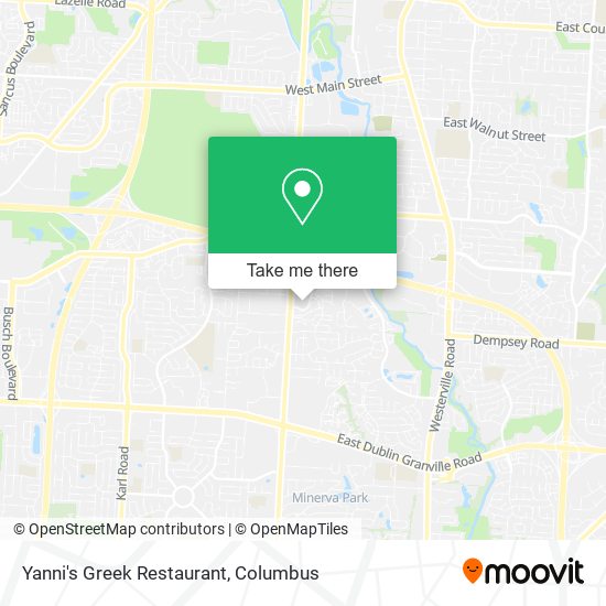 Yanni's Greek Restaurant map