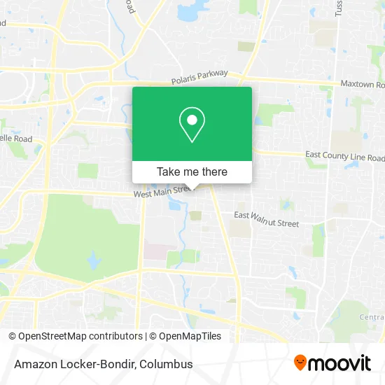 Amazon Locker-Bondir map