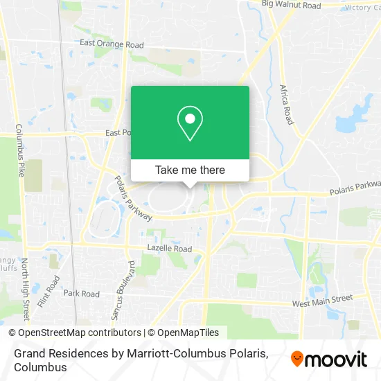 Mapa de Grand Residences by Marriott-Columbus Polaris