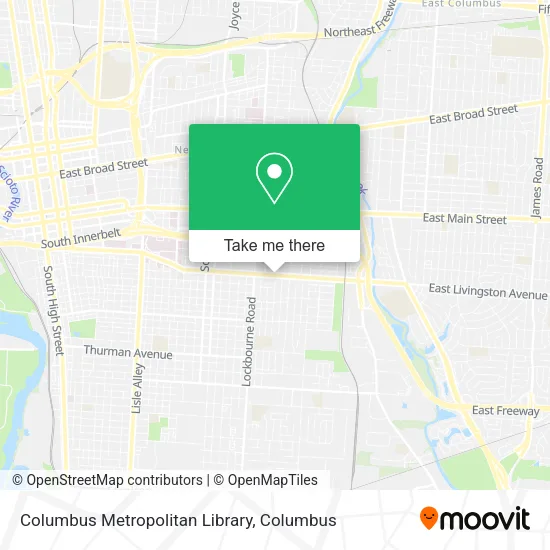 Mapa de Columbus Metropolitan Library