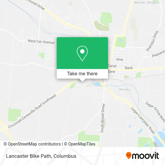 Lancaster Bike Path map