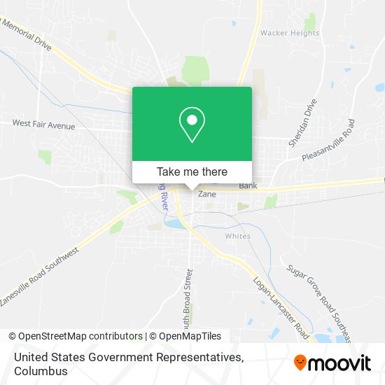United States Government Representatives map