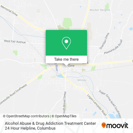 Alcohol Abuse & Drug Addiction Treatment Center 24 Hour Helpline map