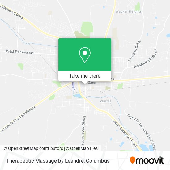 Therapeutic Massage by Leandre map