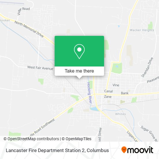 Lancaster Fire Department Station 2 map