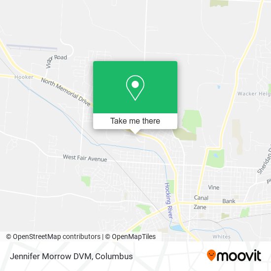 Mapa de Jennifer Morrow DVM