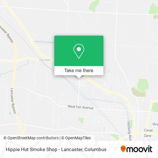 Mapa de Hippie Hut Smoke Shop - Lancaster