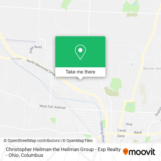Mapa de Christopher Heilman-the Heilman Group - Exp Realty - Ohio