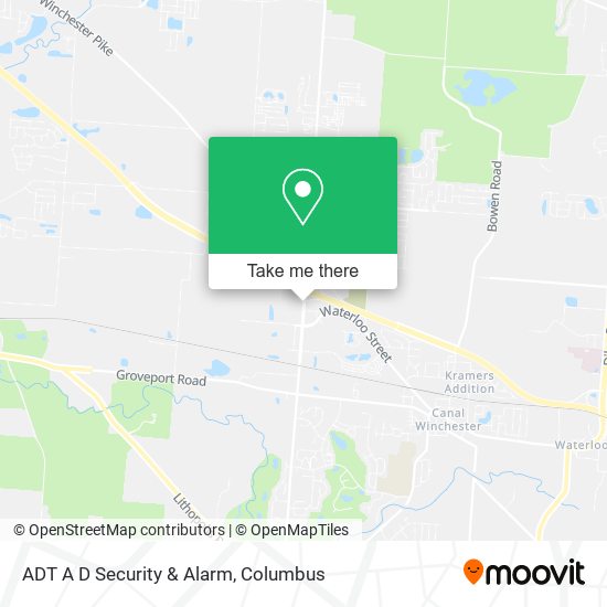 ADT A D Security & Alarm map