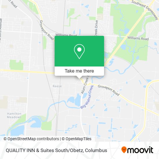 QUALITY INN & Suites South / Obetz map