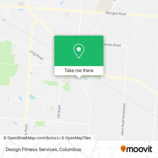 Design Fitness Services map