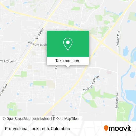 Professional Locksmith map
