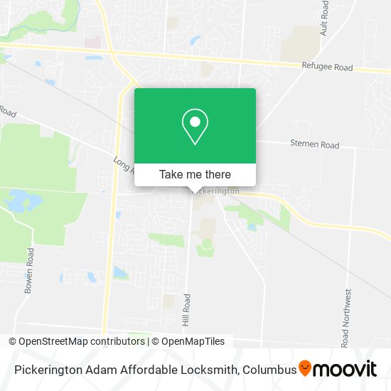 Pickerington Adam Affordable Locksmith map