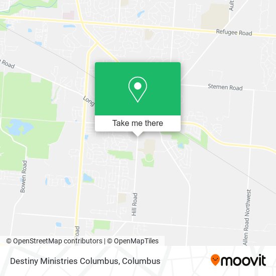 Destiny Ministries Columbus map