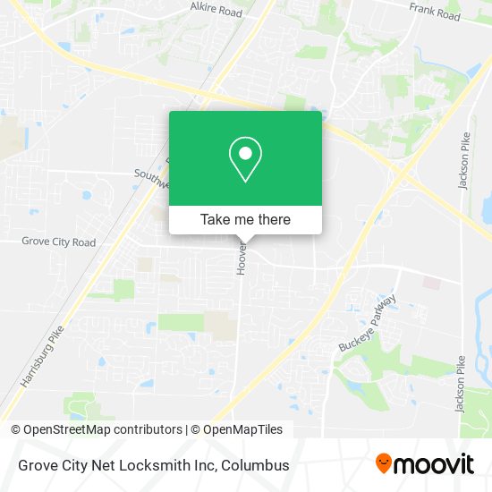 Mapa de Grove City Net Locksmith Inc