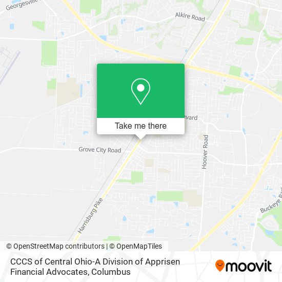 Mapa de CCCS of Central Ohio-A Division of Apprisen Financial Advocates