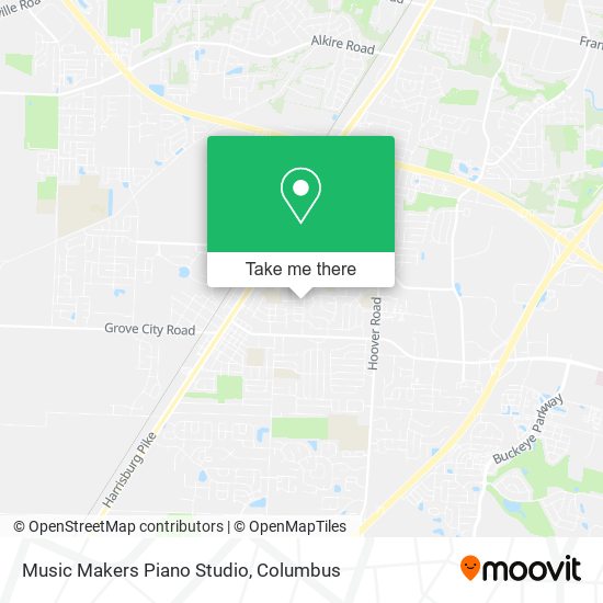 Mapa de Music Makers Piano Studio
