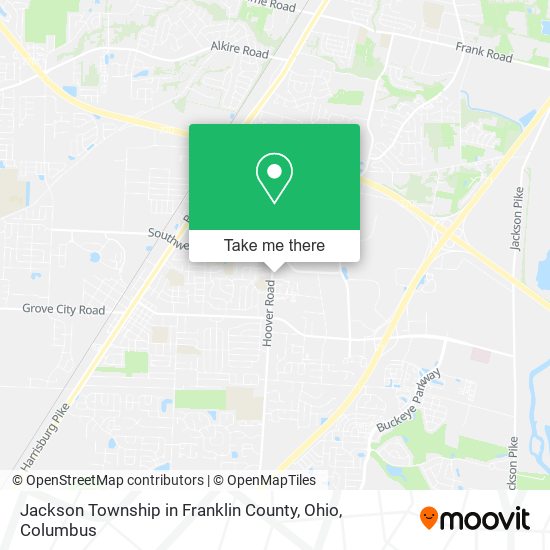 Mapa de Jackson Township in Franklin County, Ohio
