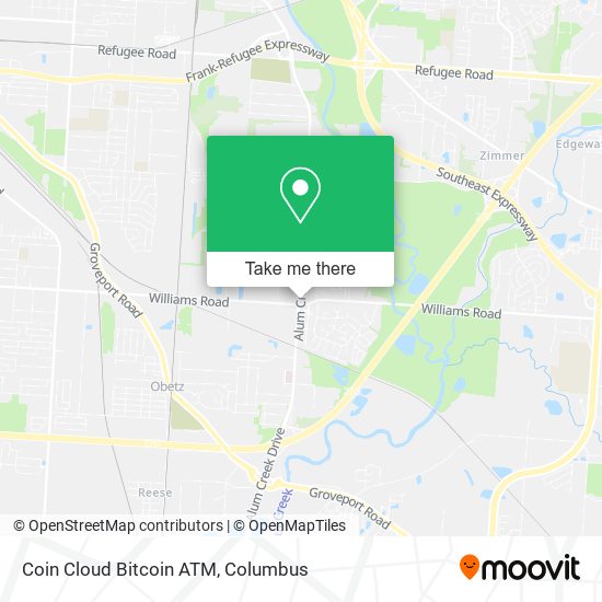 Mapa de Coin Cloud Bitcoin ATM