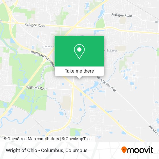 Wright of Ohio - Columbus map