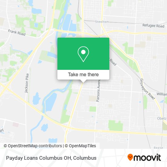 Payday Loans Columbus OH map