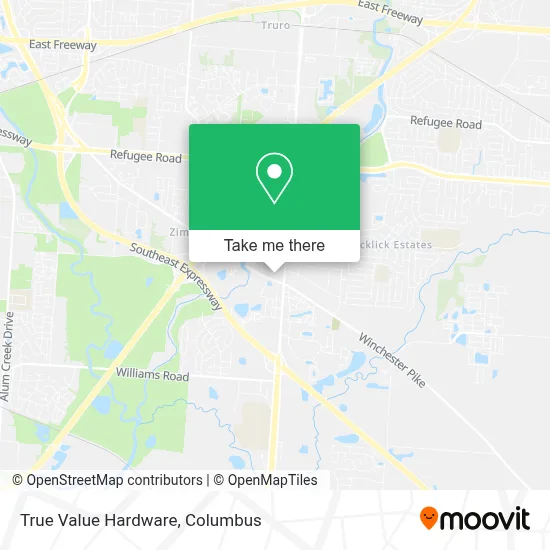 True Value Hardware map