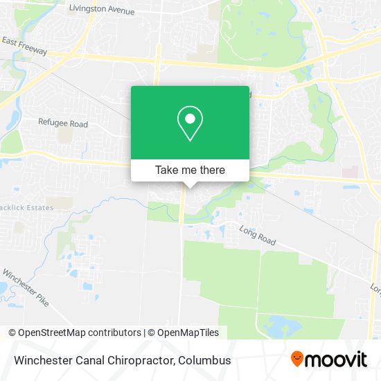 Winchester Canal Chiropractor map