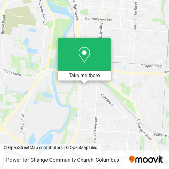 Power for Change Community Church map