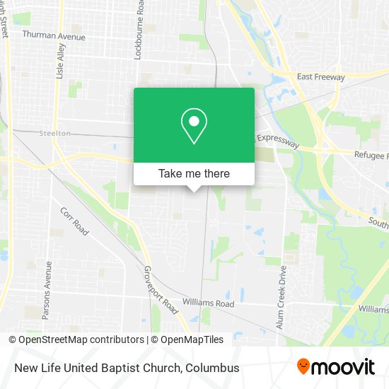 Mapa de New Life United Baptist Church