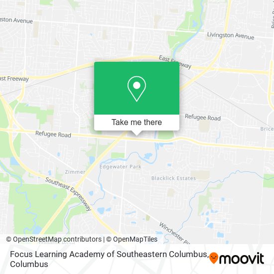 Focus Learning Academy of Southeastern Columbus map