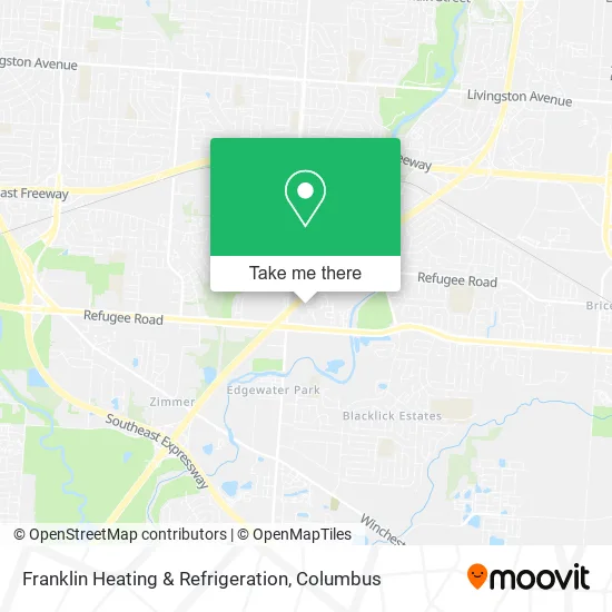 Franklin Heating & Refrigeration map