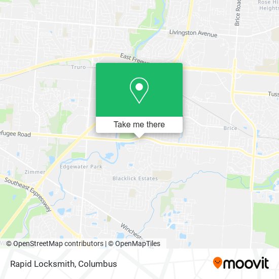 Mapa de Rapid Locksmith