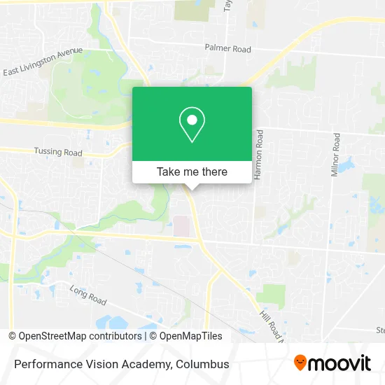 Performance Vision Academy map