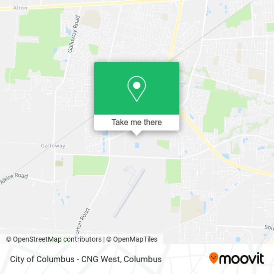 City of Columbus - CNG West map