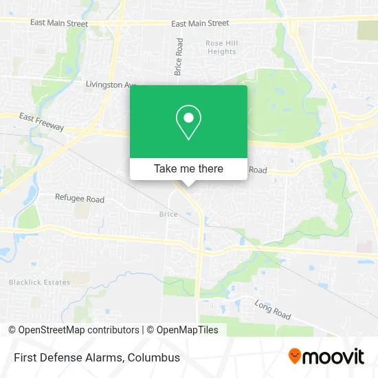 First Defense Alarms map