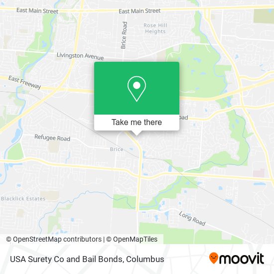 USA Surety Co and Bail Bonds map