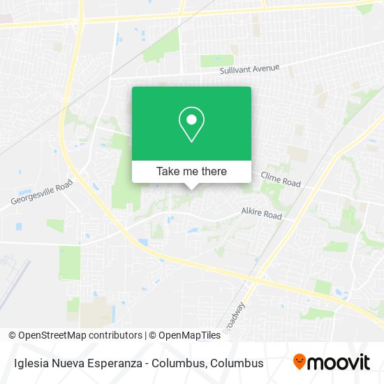 Mapa de Iglesia Nueva Esperanza - Columbus