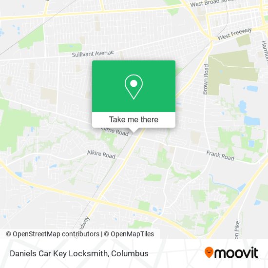 Mapa de Daniels Car Key Locksmith