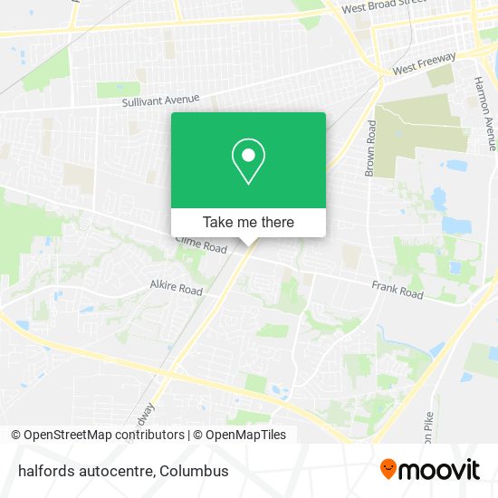Mapa de halfords autocentre