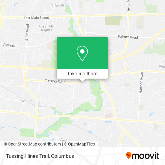 Tussing-Hines Trail map