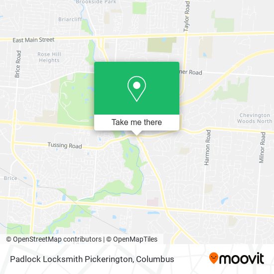 Padlock Locksmith Pickerington map