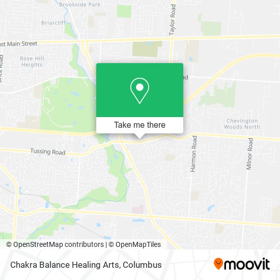 Chakra Balance Healing Arts map