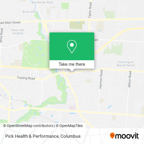 Pick Health & Performance map