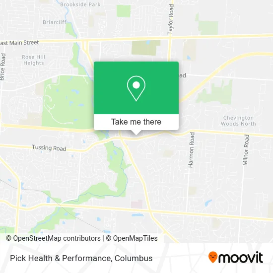 Pick Health & Performance map