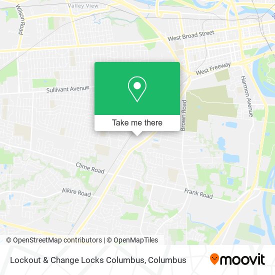 Lockout & Change Locks Columbus map