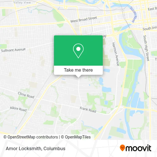 Amor Locksmith map