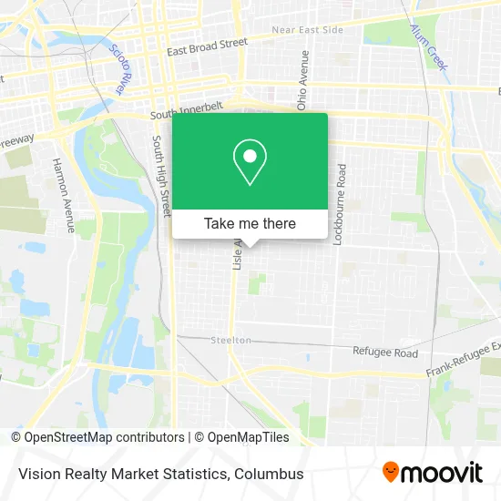 Vision Realty Market Statistics map