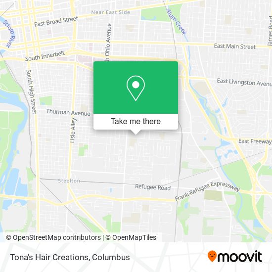 Tona's Hair Creations map